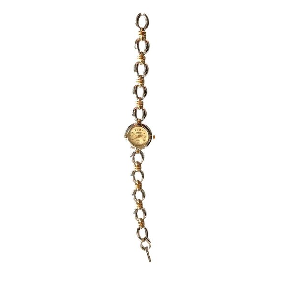EMBASSY BY GRUEN - WOMENS SILVER/GOLD TONE STAINLESS STEAL WRISTWATCH